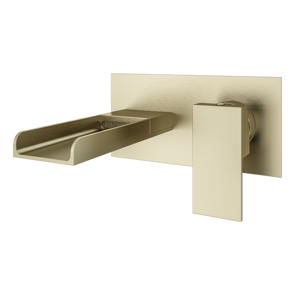 Chetwode Wall Mounted Bath Filler Tap Brushed Brass