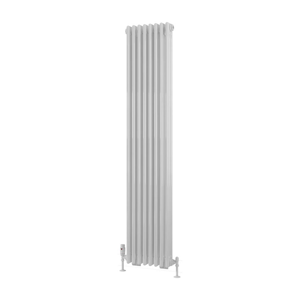 Rivassa 3 Column Radiator 1800 x 383mm Gloss White