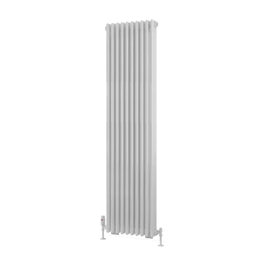 Rivassa 3 Column Radiator 1800 x 473mm Gloss White