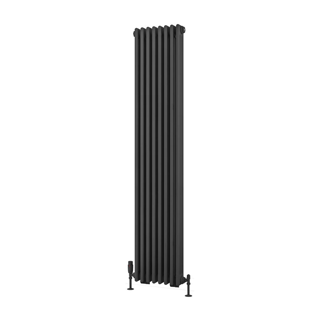 Rivassa 3 Column Rad. 1800x383mm Matt Anthracite