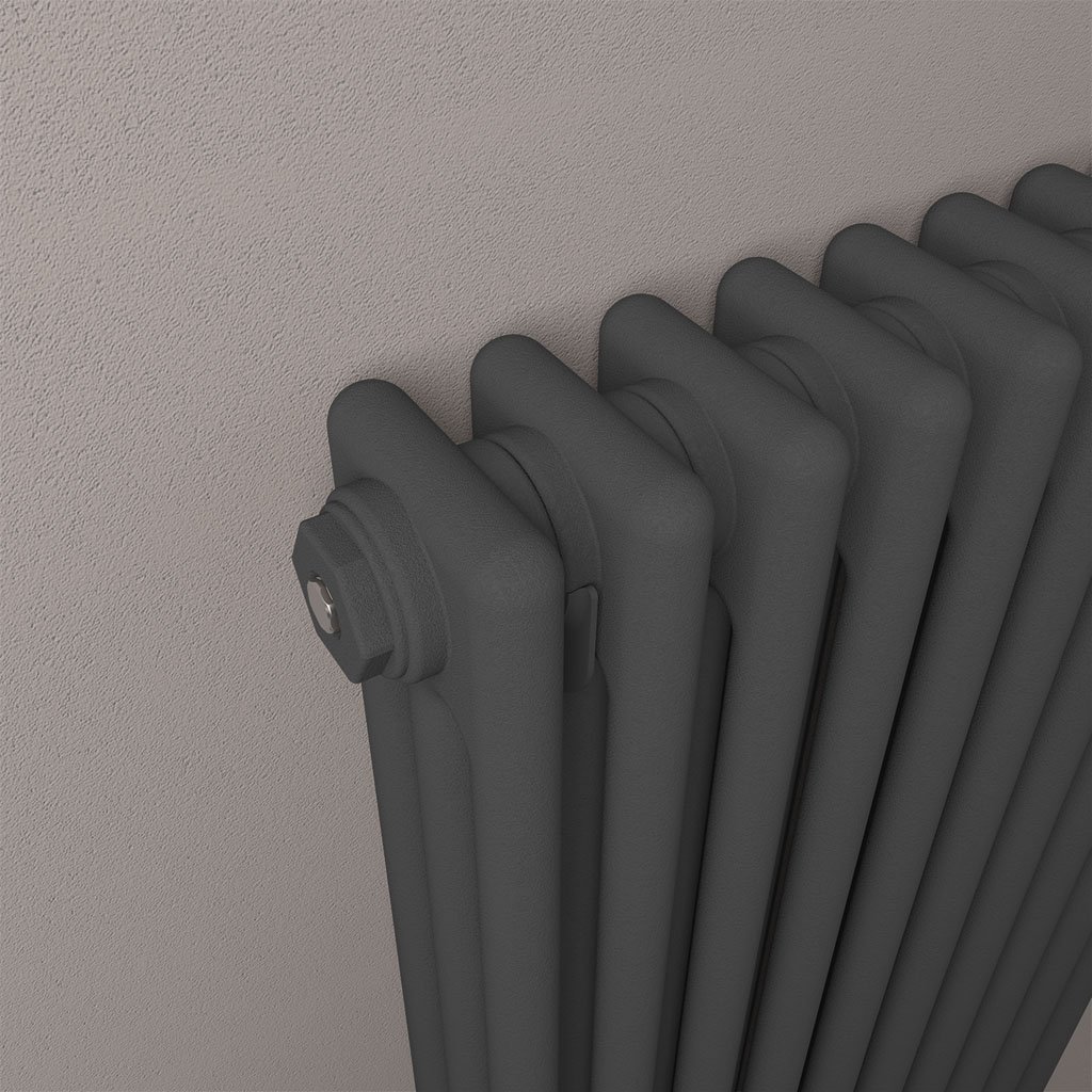 Rivassa 3 Column Rad. 1800x383mm Matt Anthracite