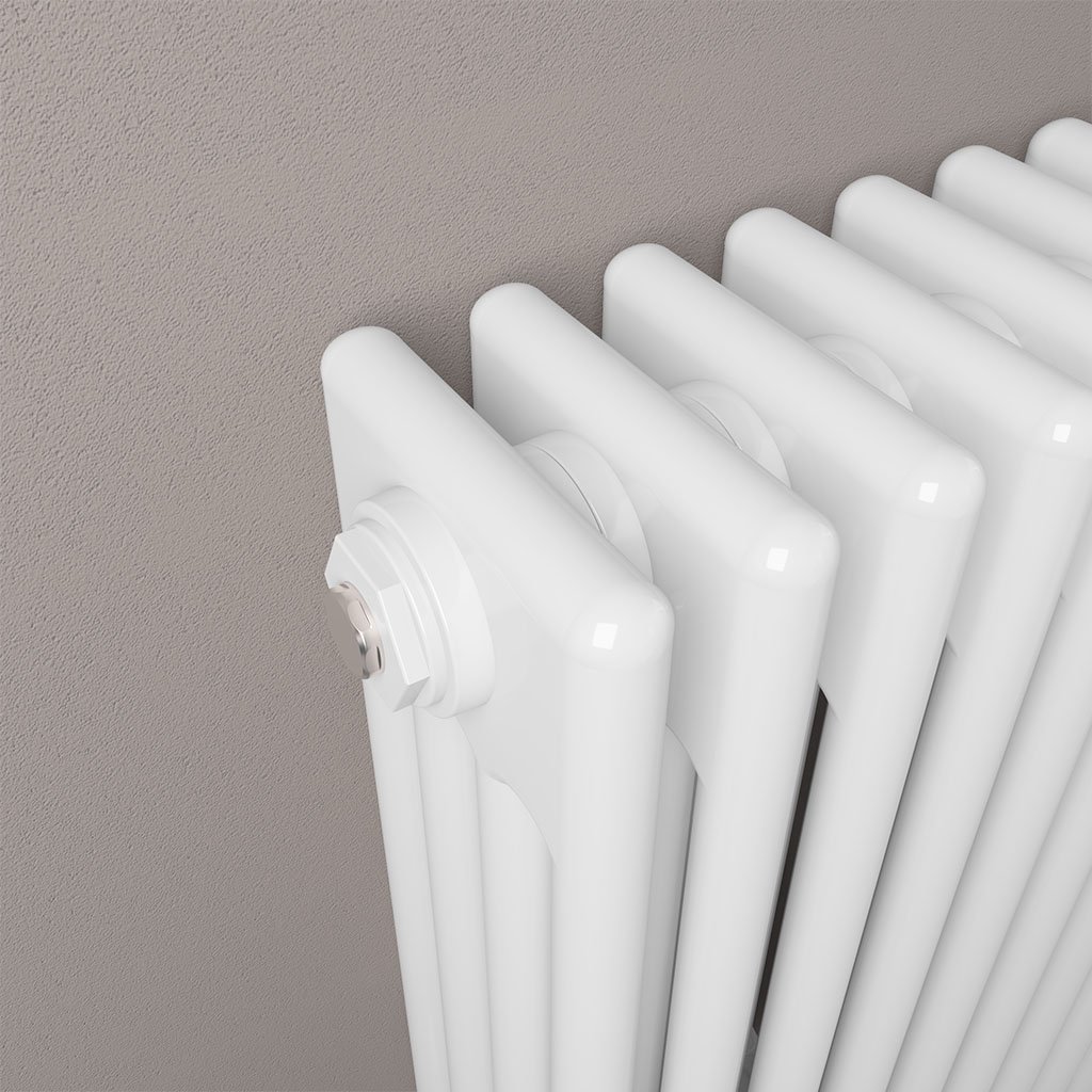 Rivassa 4 Column Radiator 300 x 1010mm Gloss White