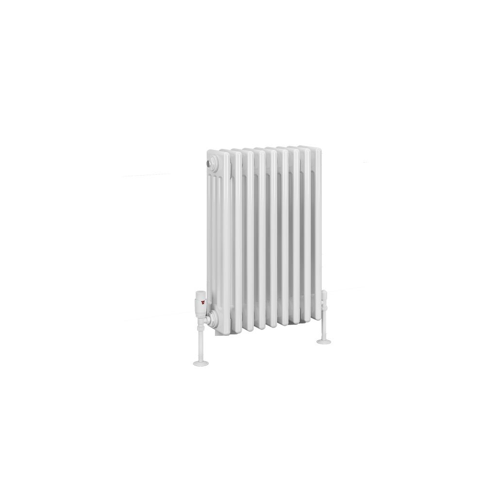 Rivassa 4 Column Radiator 600 x 425mm Gloss White