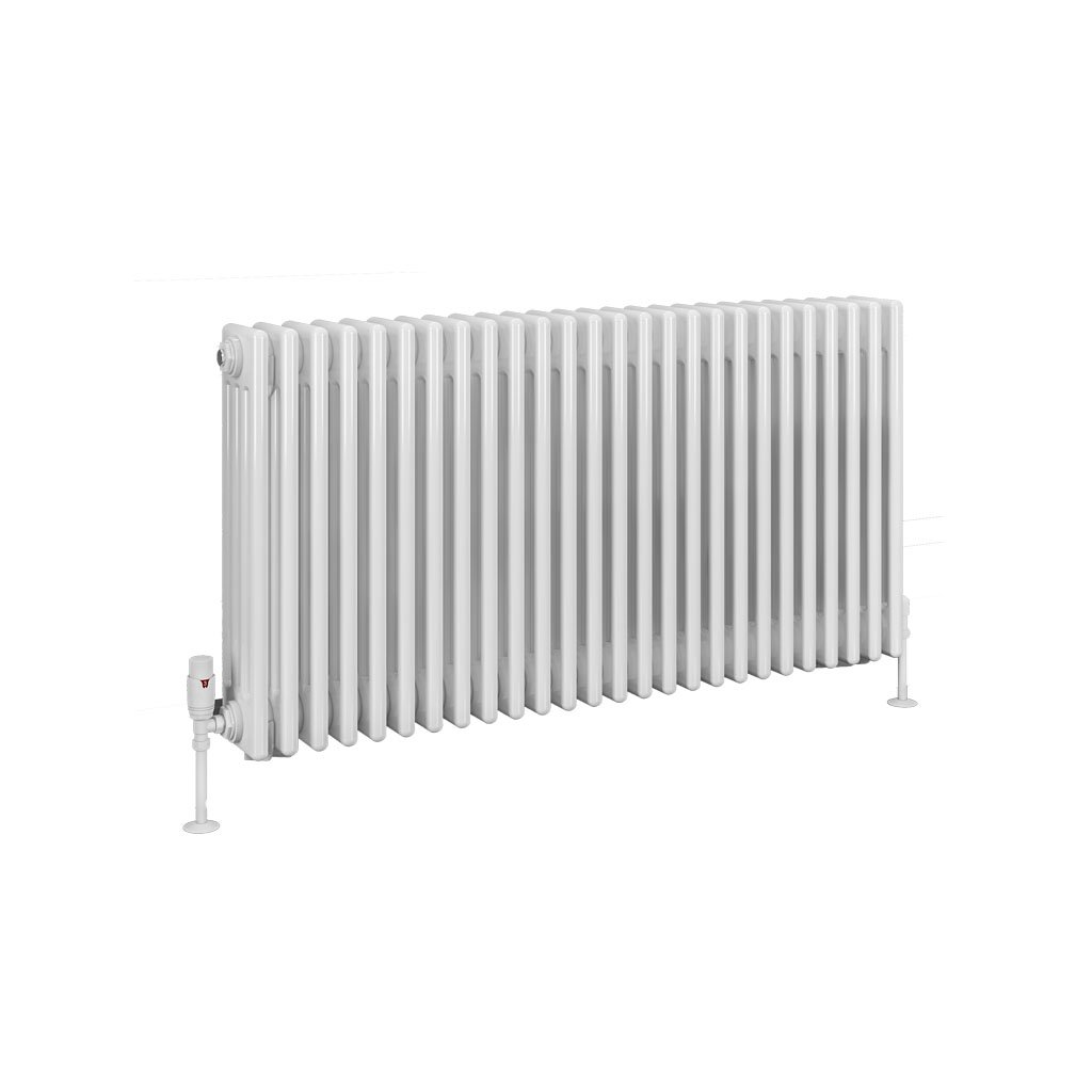 Rivassa 4 Column Radiator 600 x 1190mm Gloss White