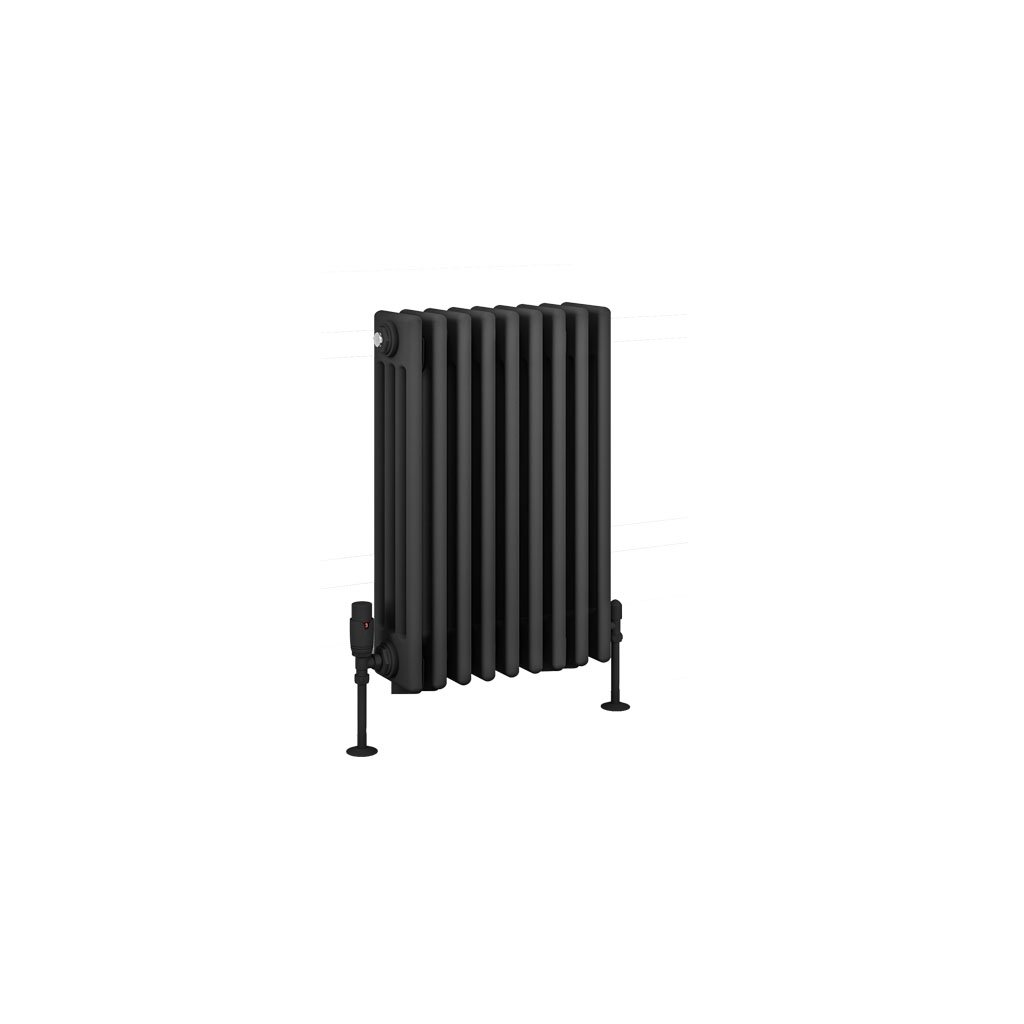 Rivassa 4 Column Radiator 600 x 425mm Matt Anthracite