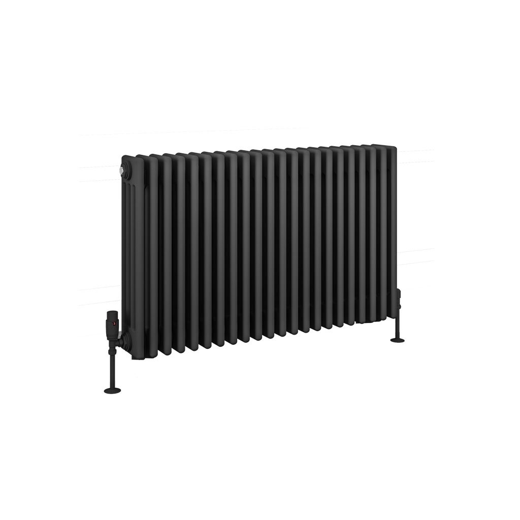 Rivassa 4 Column Radiator 600 x 1010mm Matt Anthracite