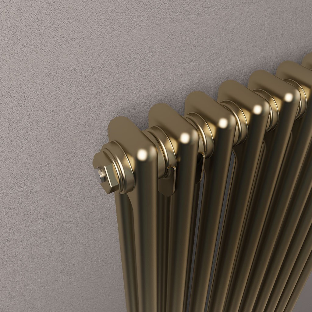 Rivassa 2 Column Radiator 600 x 1148mm Bronze Effect