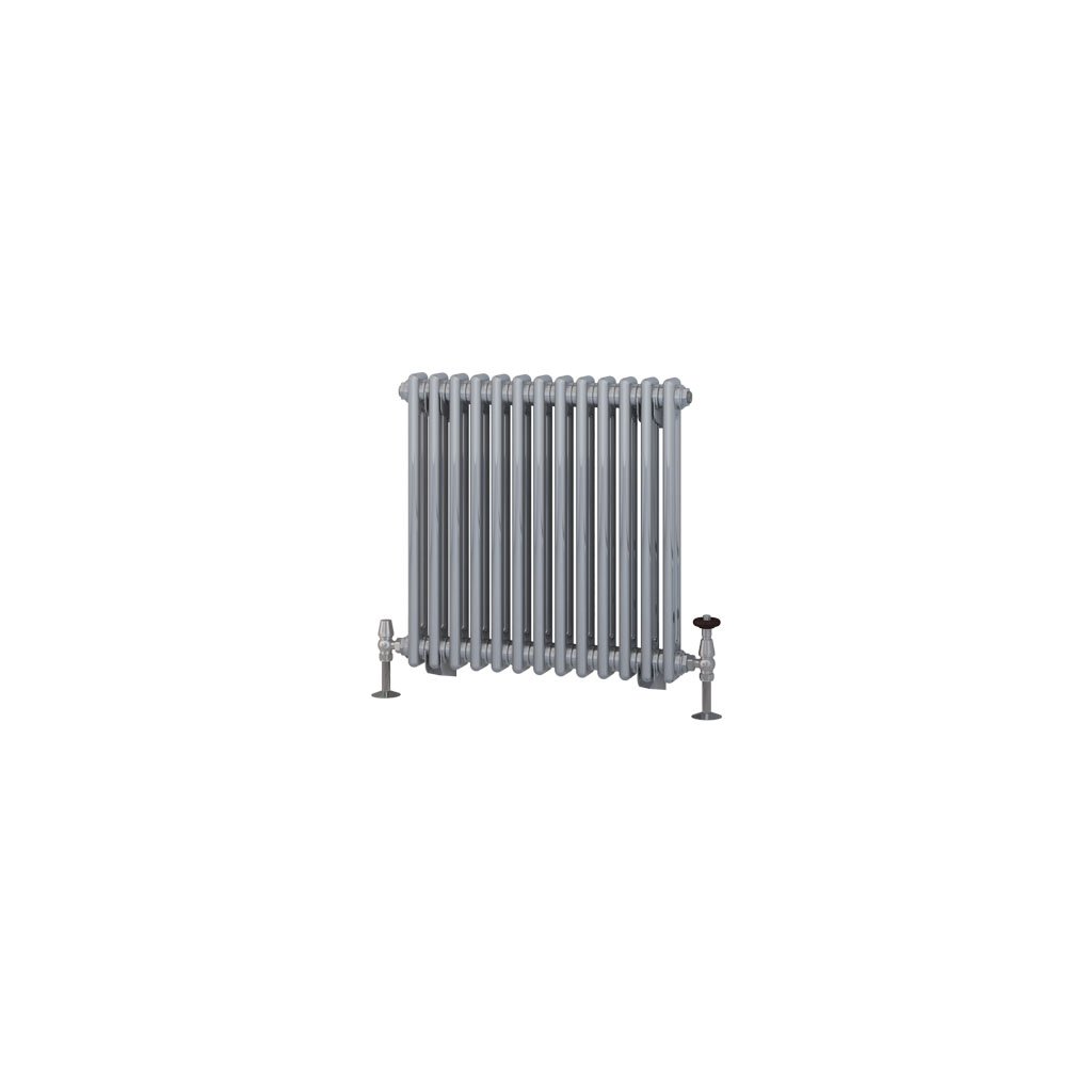 Rivassa 2 Column Radiator 600 x 608mm Chrome Effect