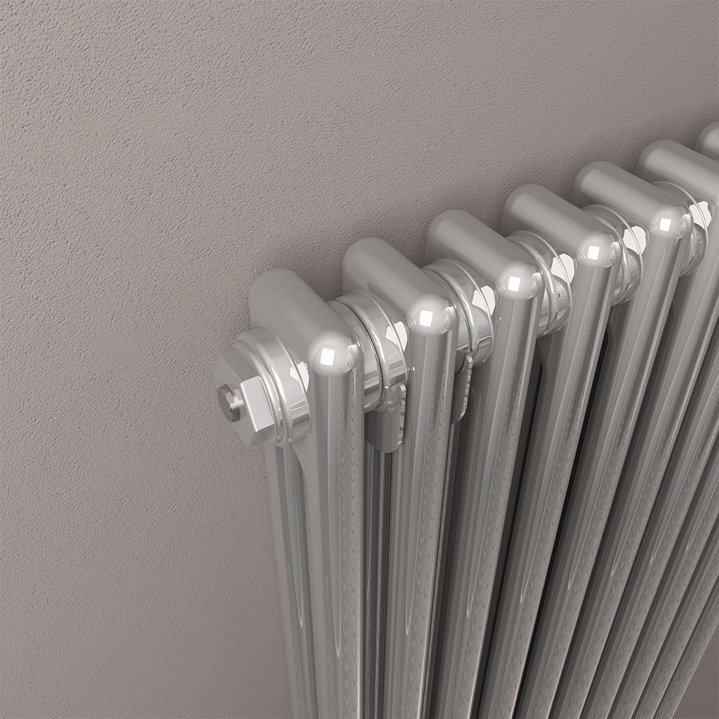 Rivassa 2 Column Radiator 1800 x 473mm Chrome Effect