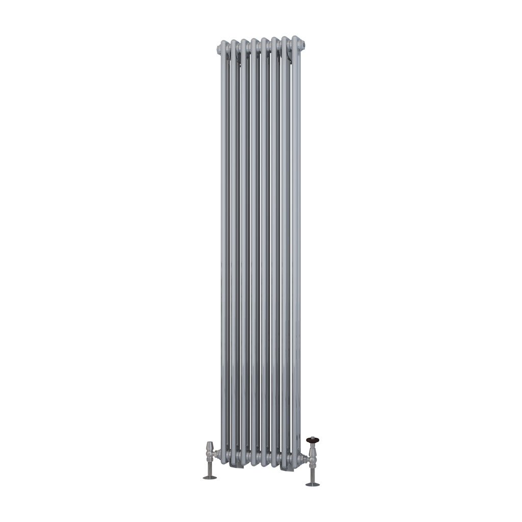 Rivassa 2 Column Radiator 1800 x 383mm Chrome Effect