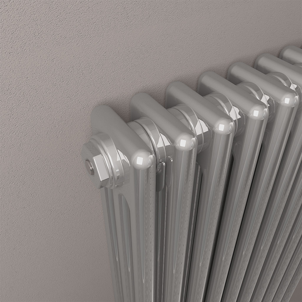 Rivassa 3 Column Radiator 600 x 1010mm Chrome Effect