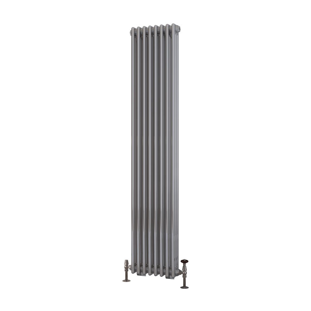 Rivassa 3 Column Radiator 1800 x 383mm Chrome Effect