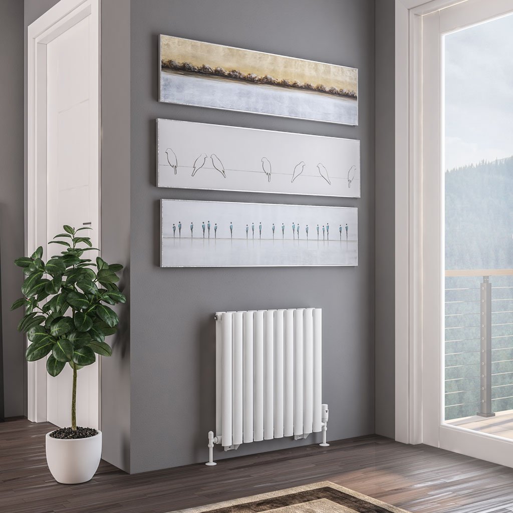 Tunstall Double 600 x 589 Radiator Matt White