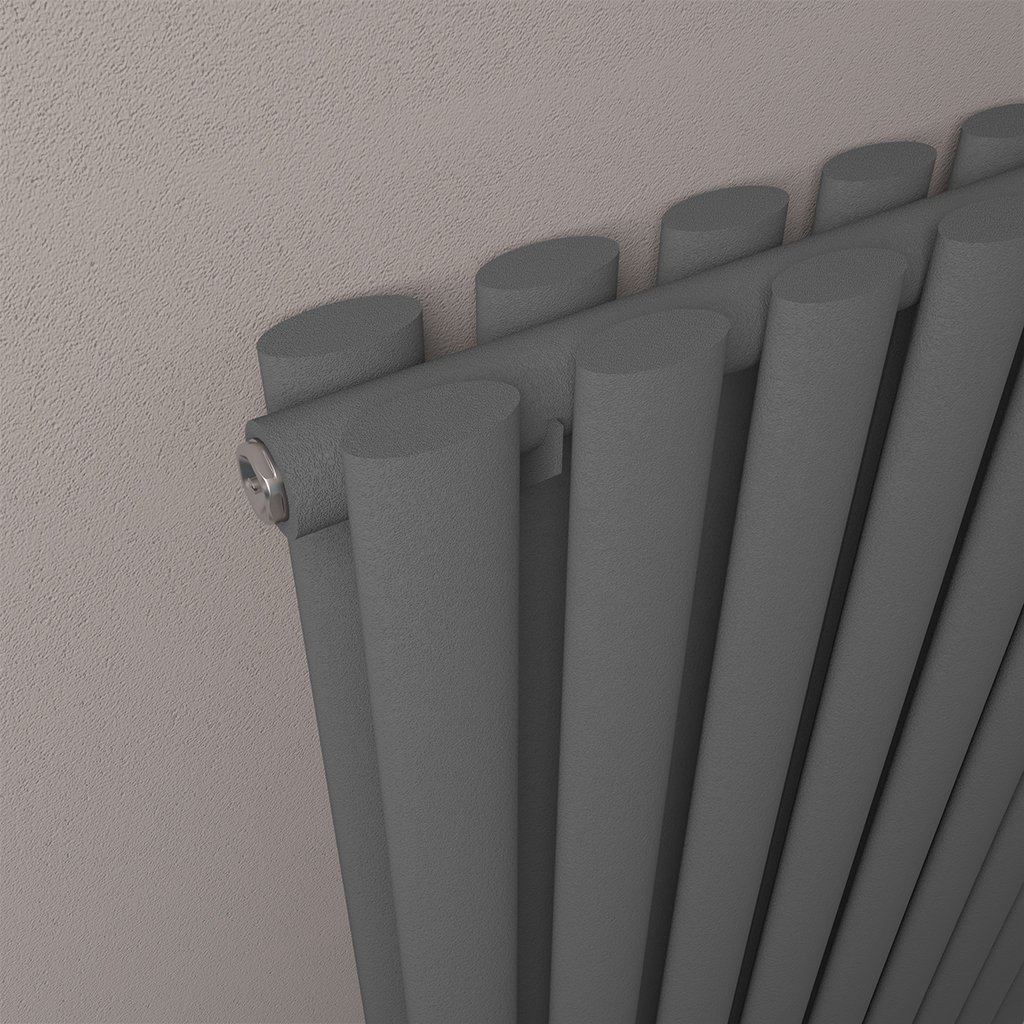 Tunstall Double 600 x 1179 Radiator Matt Anthracite