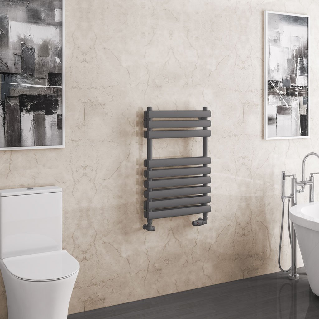 Tunstall Double 800 x 500 Towel Rail Matt Anthracite