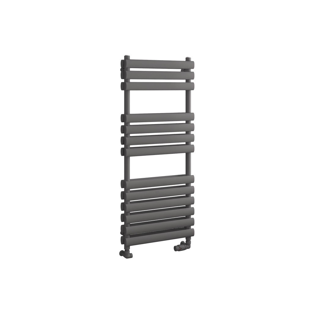 Tunstall Double 1200 x 500 Towel Rail Matt Anthracite