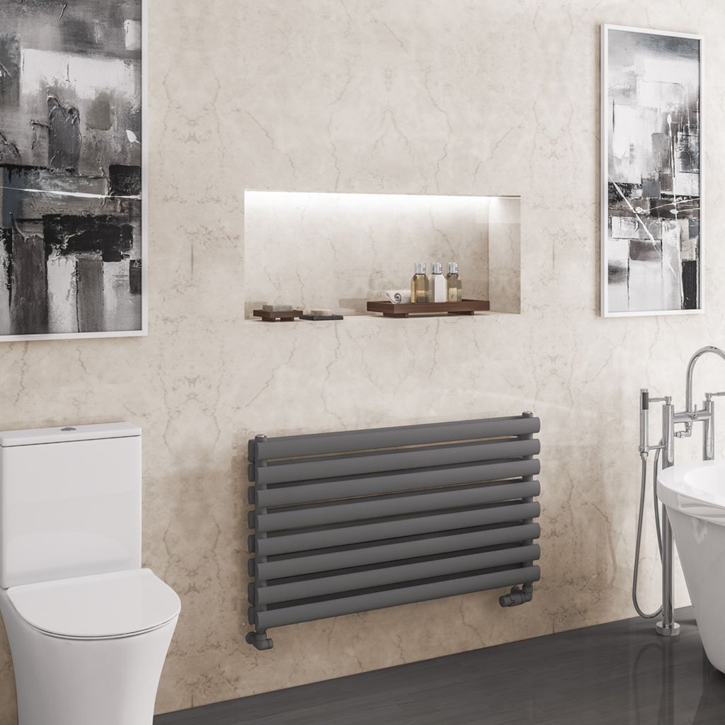 Tunstall Double 560 x 1000 Towel Rail Matt Anthracite