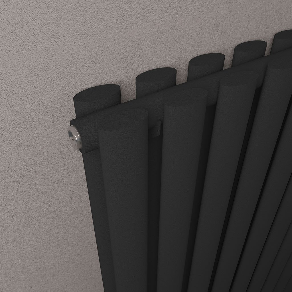 Tunstall Double 1800 x 420 Radiator Matt Black