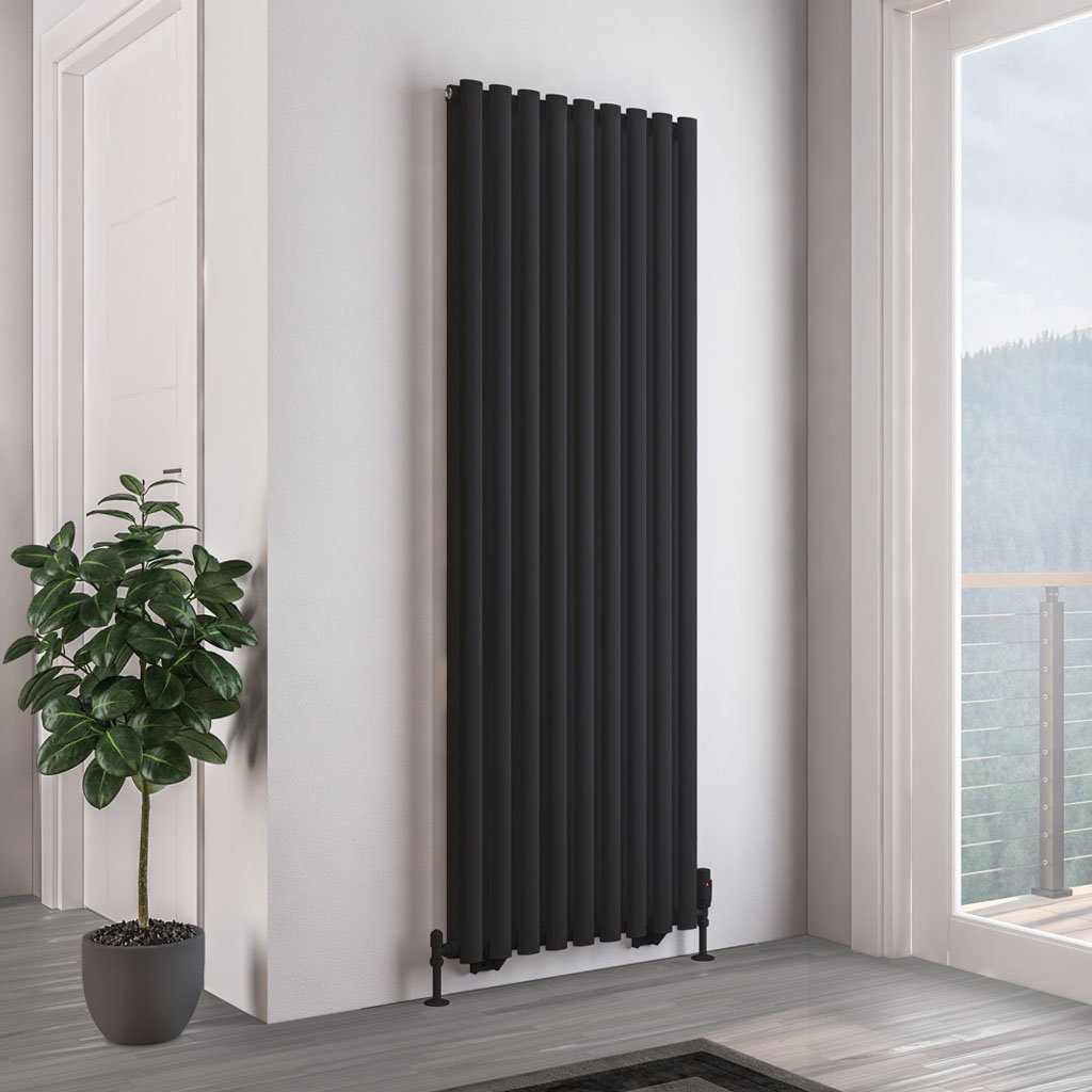 Tunstall Double 1800 x 630 Radiator Matt Black