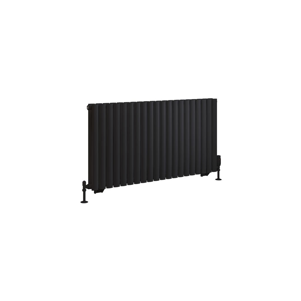 Tunstall Double 600 x 1179 Radiator Matt Black