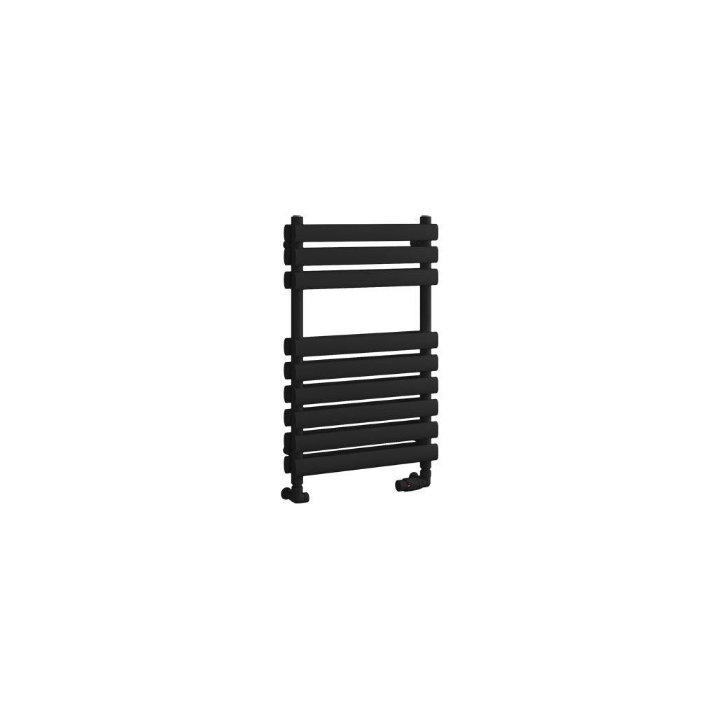 Tunstall Double 800 x 500 Towel Rail Matt Black