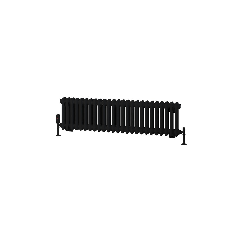 Rivassa 2 Column Radiator 300 x 1148mm Matt Black