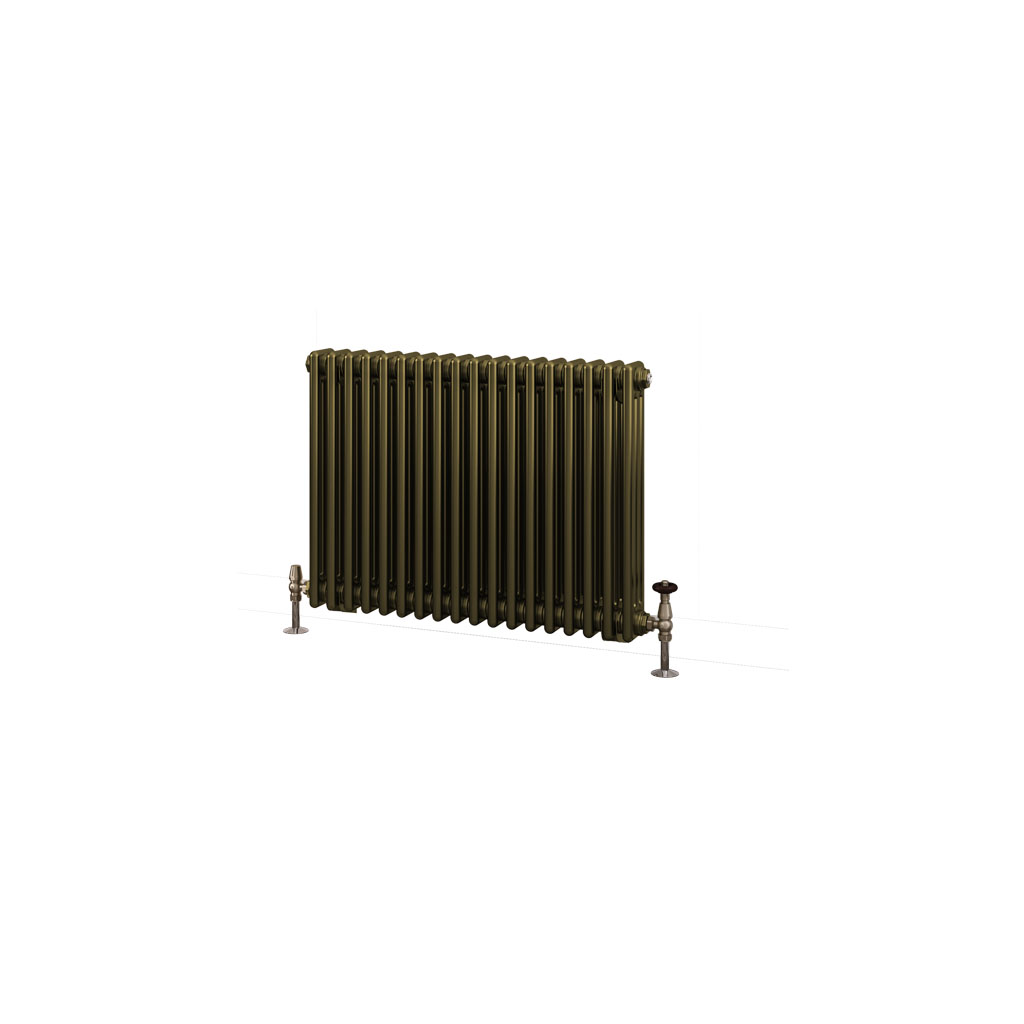 Rivassa 3 Column Radiator 600 x 833mm Bronze Olive