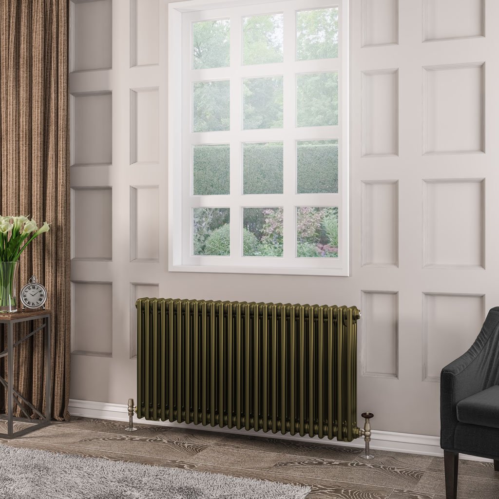 Rivassa 3 Column Radiator 600 x 1148mm Bronze Olive