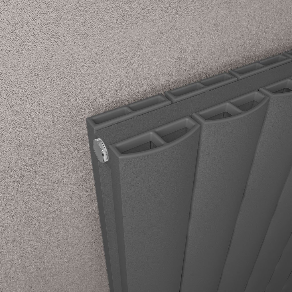 Guardia 1800 x 375 Aluminium Radiator Matt Anthracite