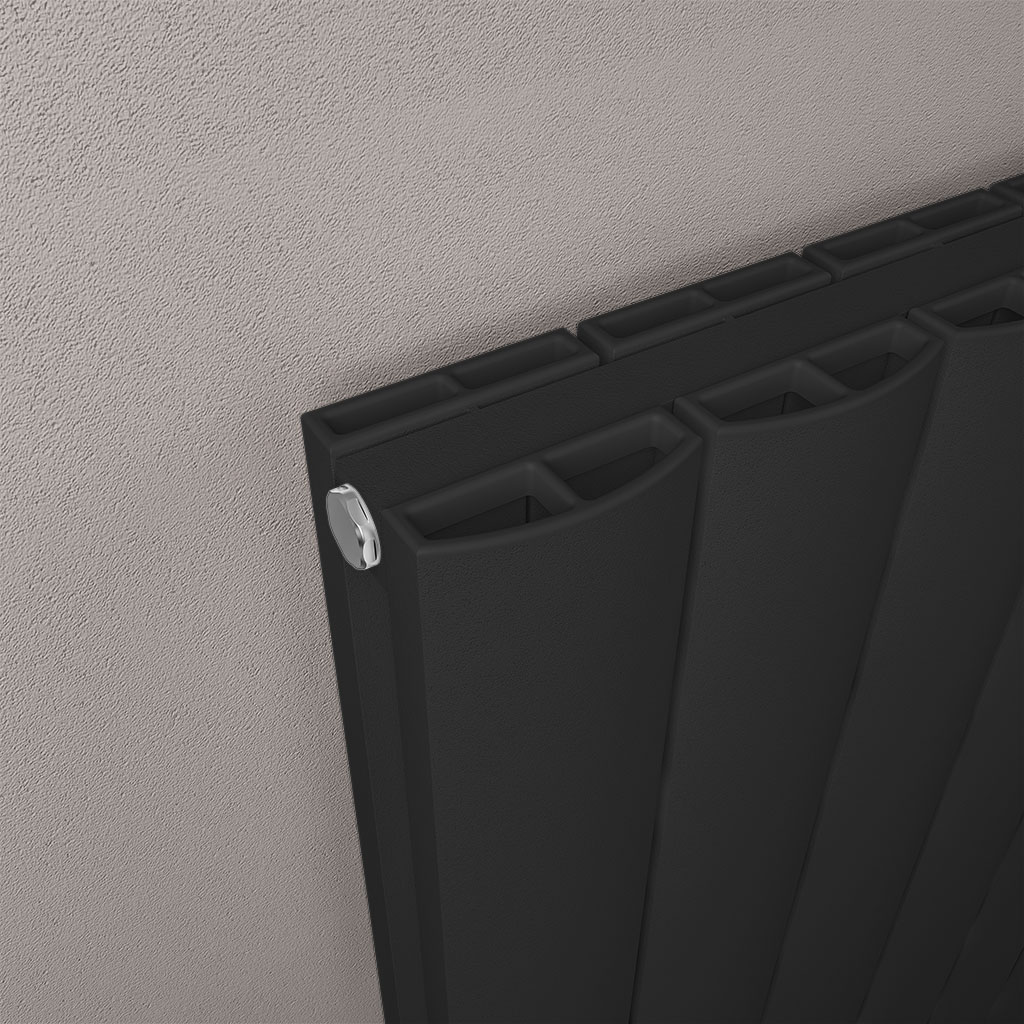 Guardia 600 x 470 Aluminium Radiator Matt Black