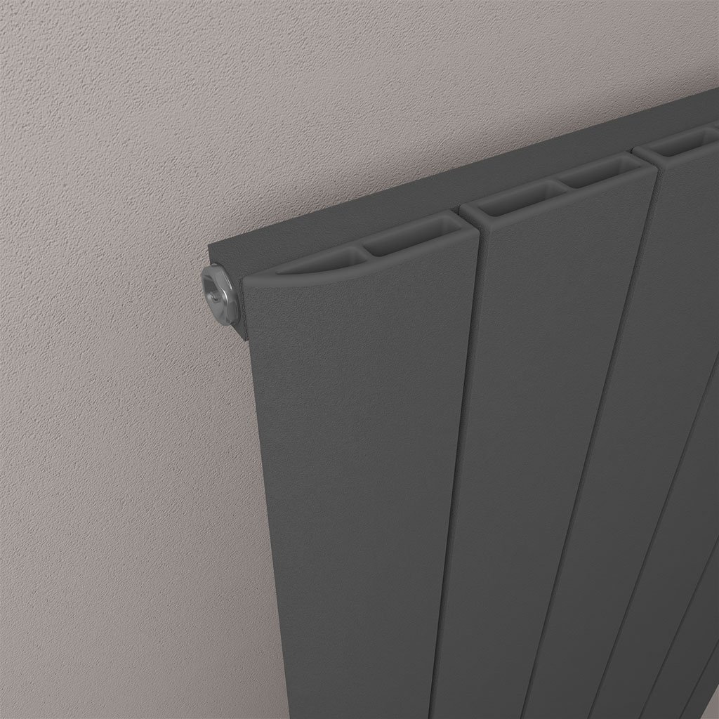 Peretti 600 x 1230 Aluminium Radiator Matt Anthracite