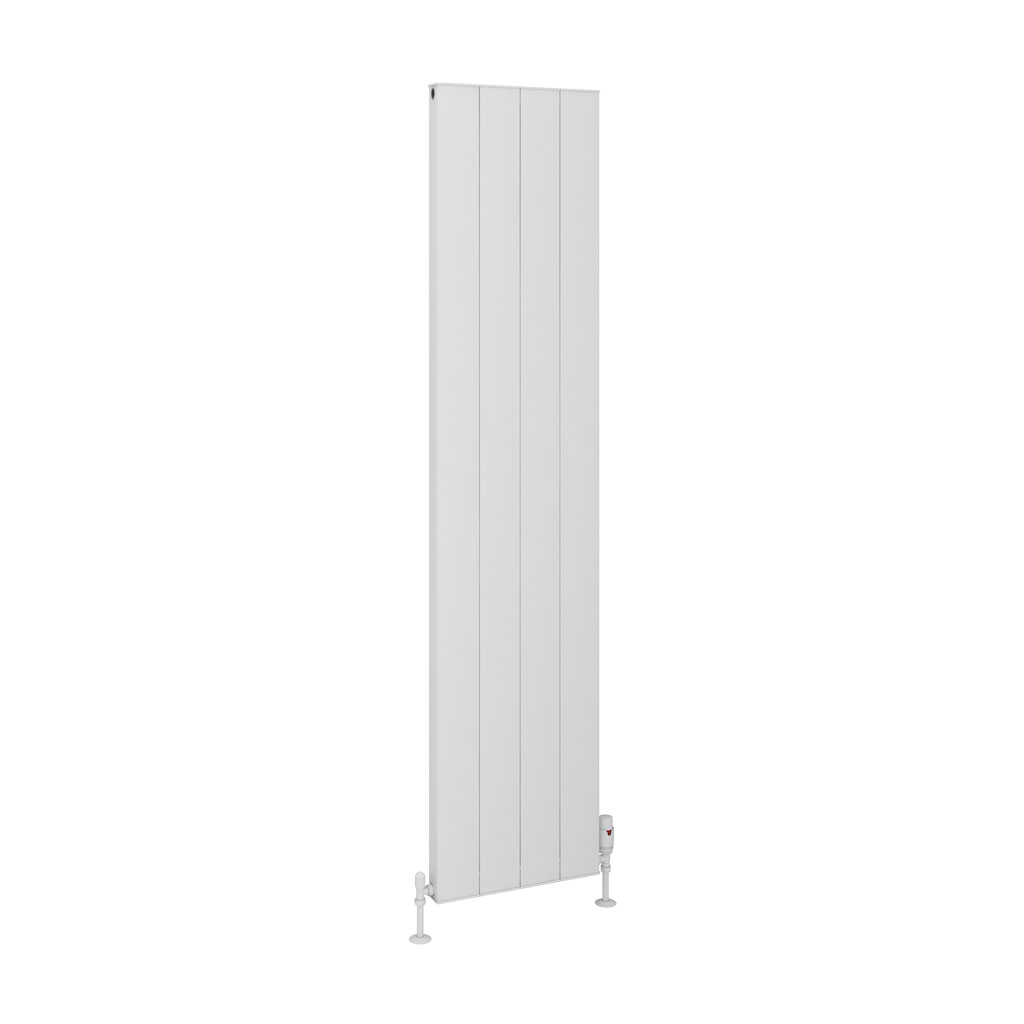 Vesima 1800 x 403 Aluminium Radiator Matt White