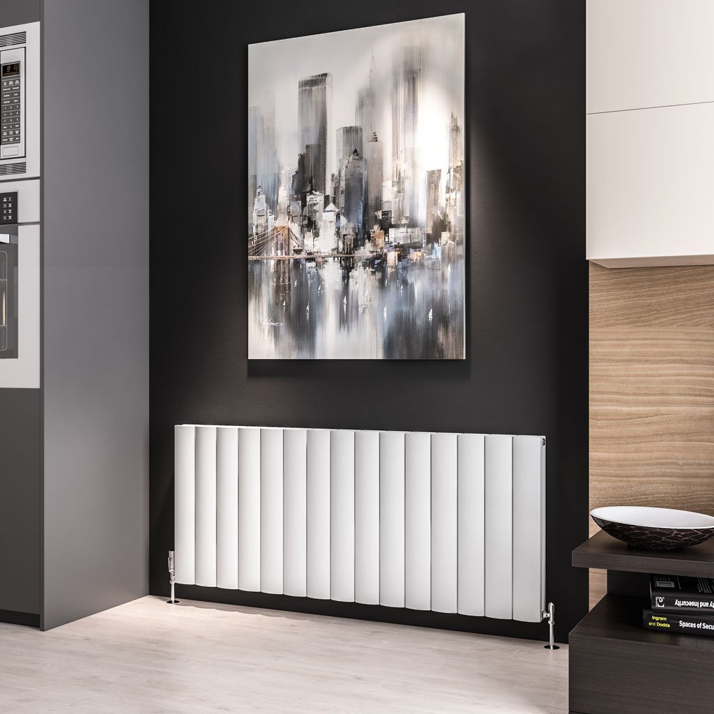 Guardia 600 x 1420 Aluminium Radiator Matt White