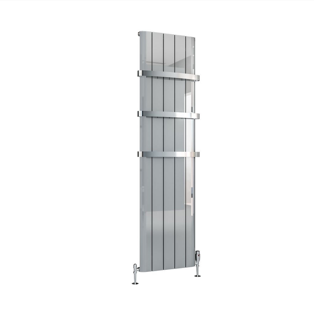 Peretti 1800 x 470 Aluminium Radiator Polished Aluminium