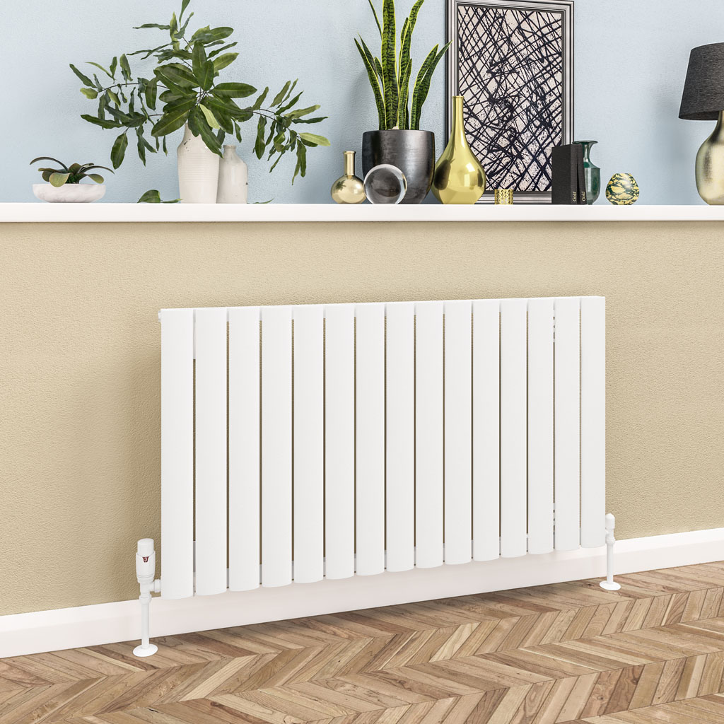 Sandhurst 600 x 1045 Aluminium Radiator Matt White