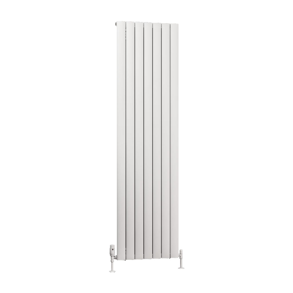 Sandhurst 1800 x 485 Aluminium Radiator Matt White