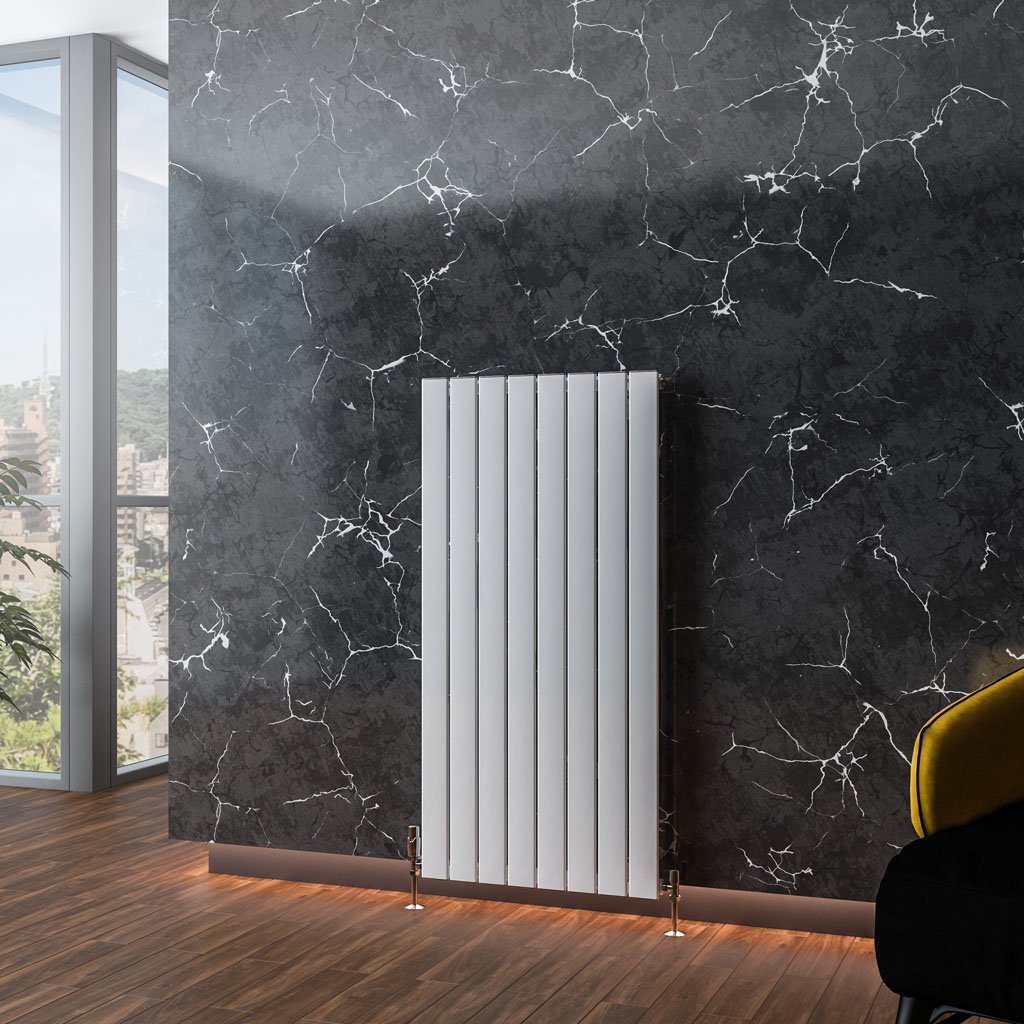 Addington Aluminium 1200 x 588 Radiator Type10 Gloss White