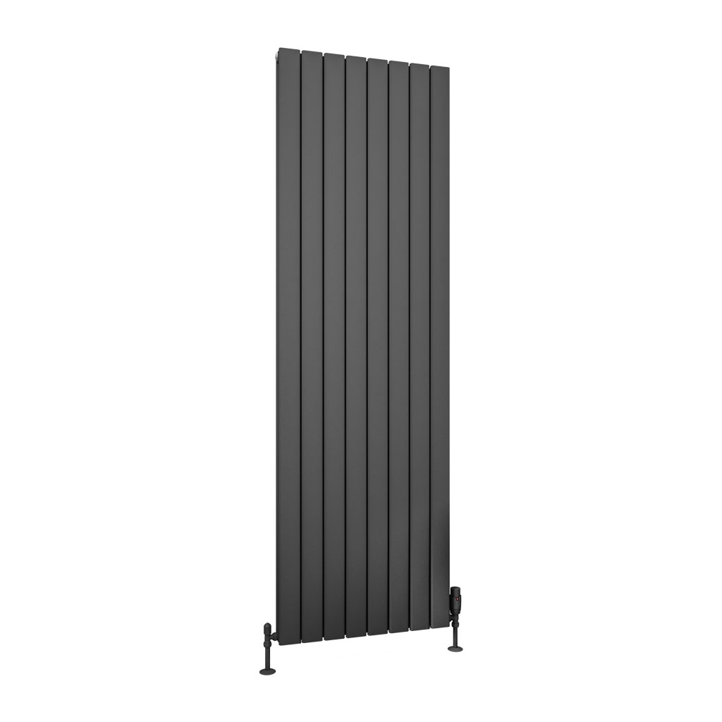 Hadleigh 1800 x 555 Aluminium Radiator Matt Anthracite