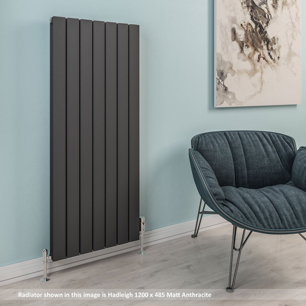 Hadleigh 1200 x 275 Aluminium Radiator Matt Anthracite