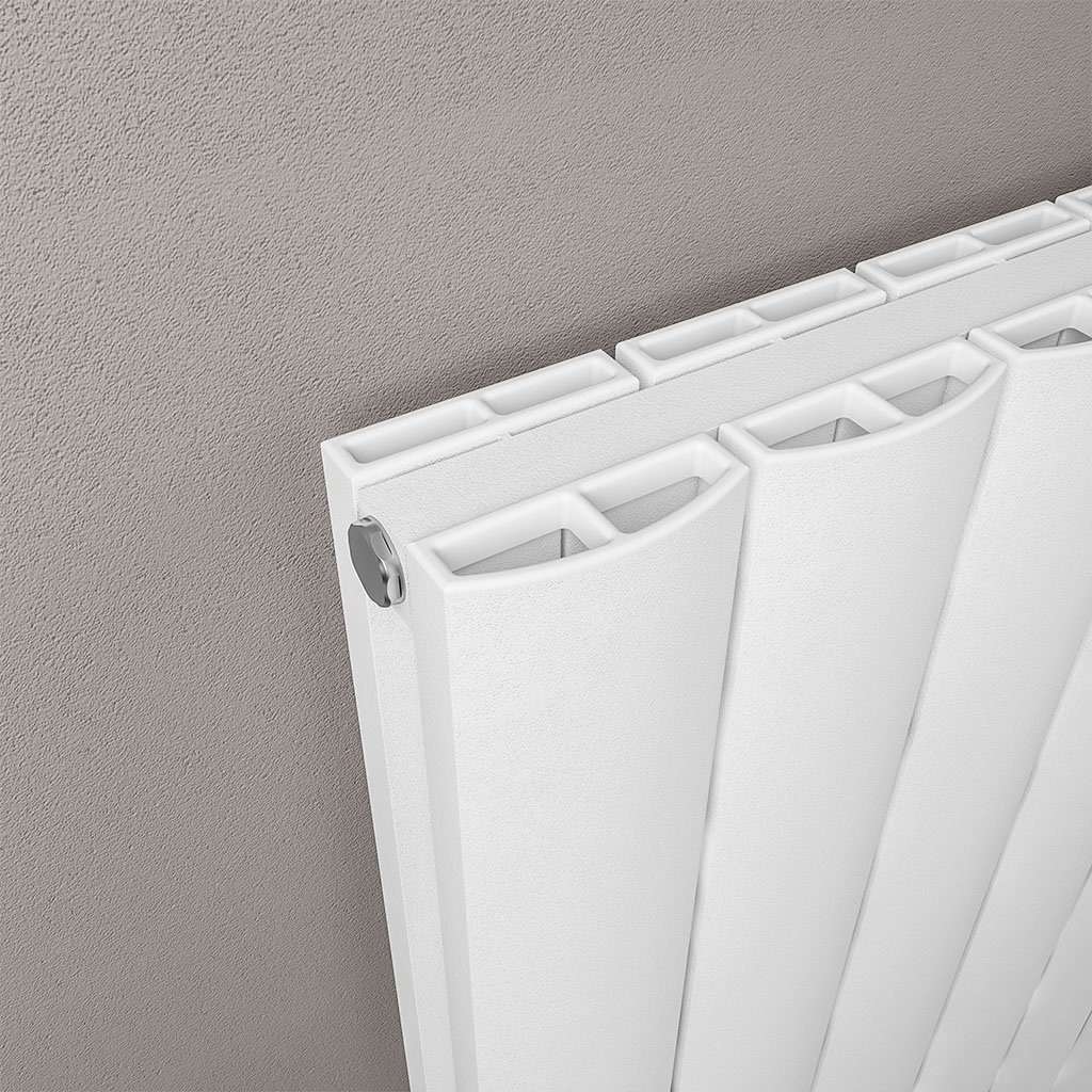 Guardia 1800 x 660 Aluminium Radiator Matt White