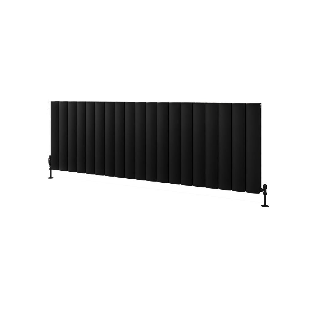 Guardia 600 x 1800 Aluminium Radiator Matt Black