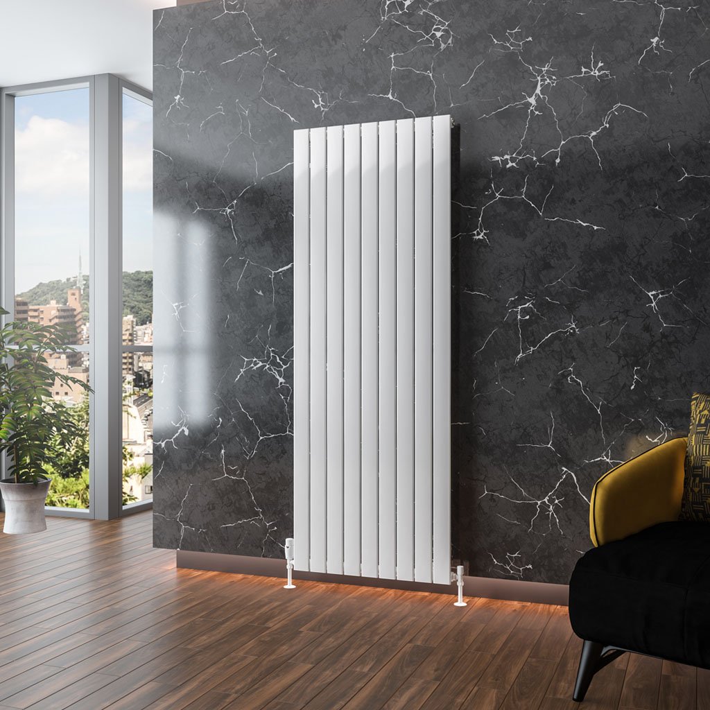 Addington Aluminium 1800 x 662 Radiator Type10 Gloss White