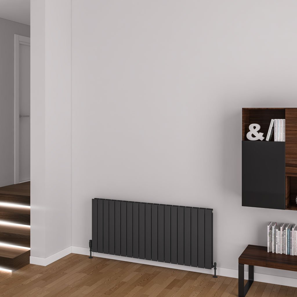 Addington Aluminium 600 x 1402 Radiator Type20 Matt Anthracite