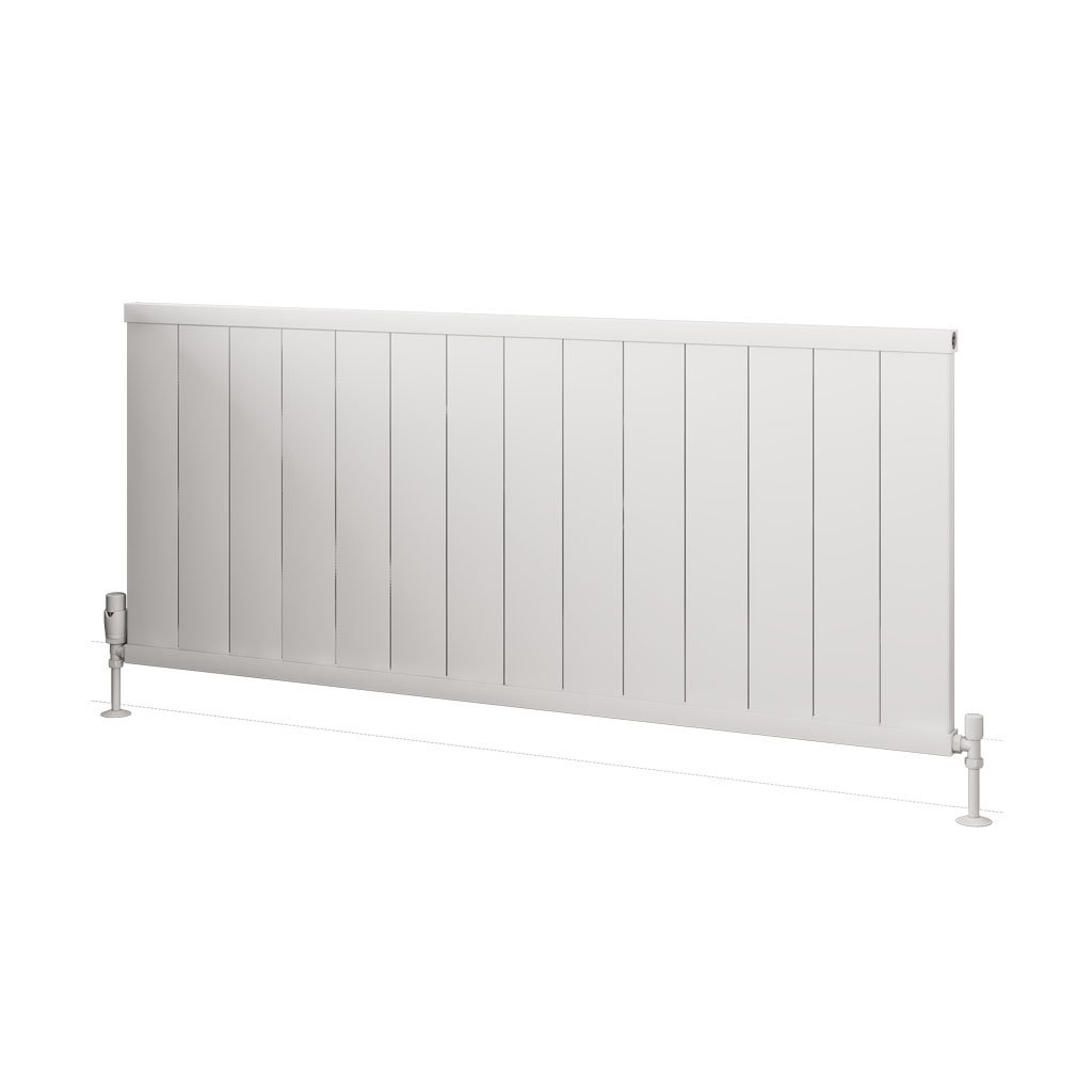 Kingswood Slimline 600 x 1410 Aluminium Radiator Matt White