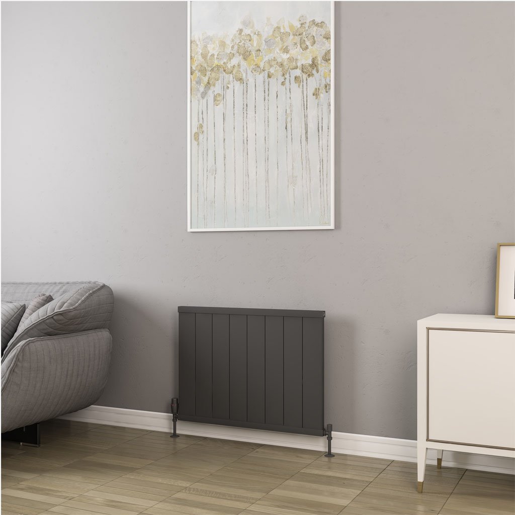 Kingswood Slimline 600 x 810 Aluminium Radiator Matt Anthracite