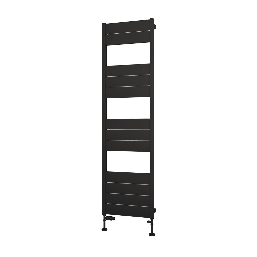 Kingswood Slimline 1820 x 500 Aluminium Towel Rail Matt Black