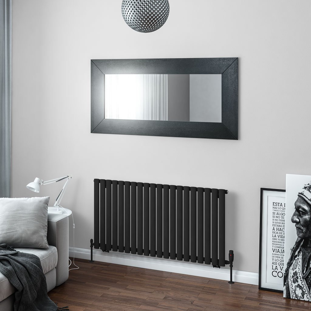 Tunstall 600 x 1179 Radiator Matt Black