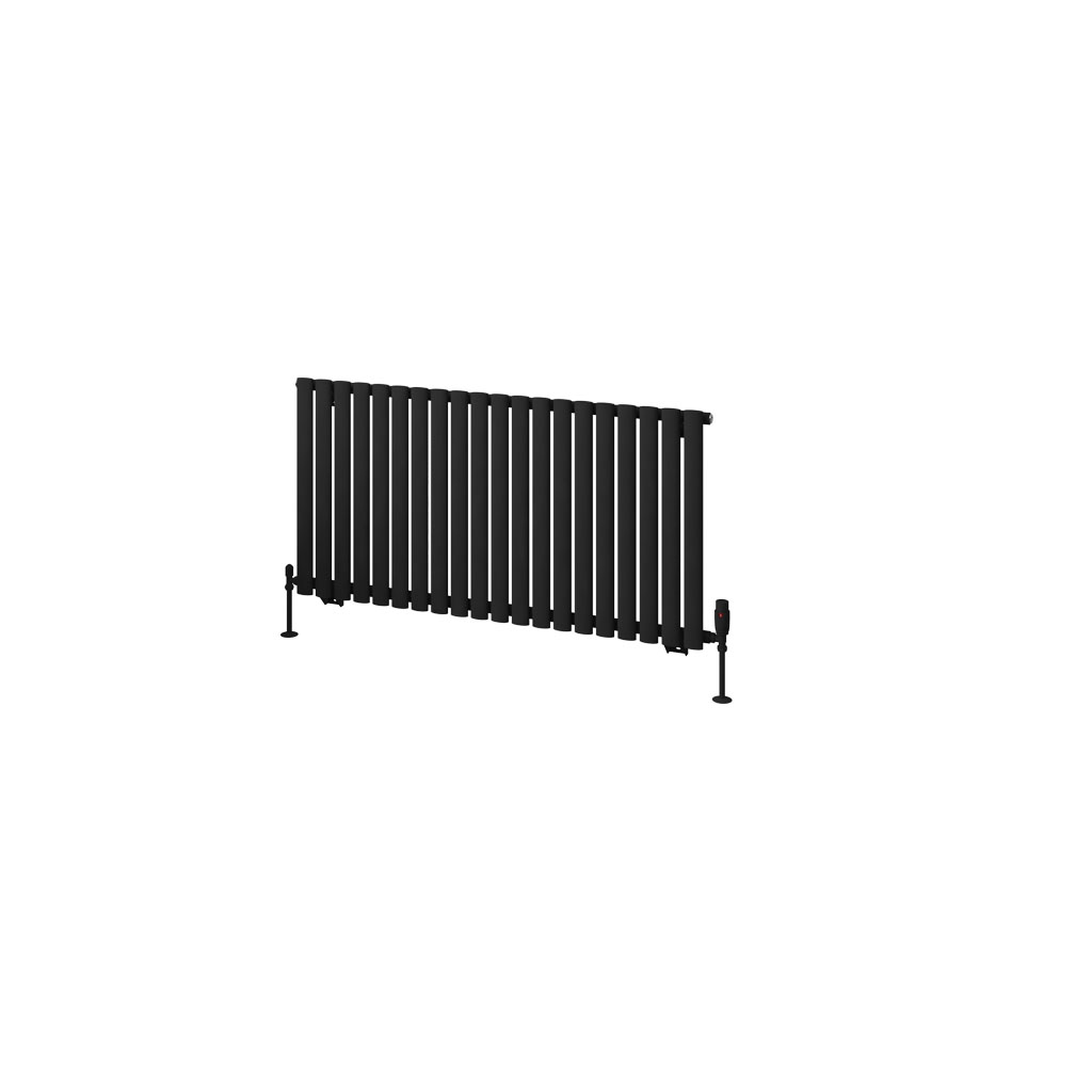 Tunstall 600 x 1179 Radiator Matt Black