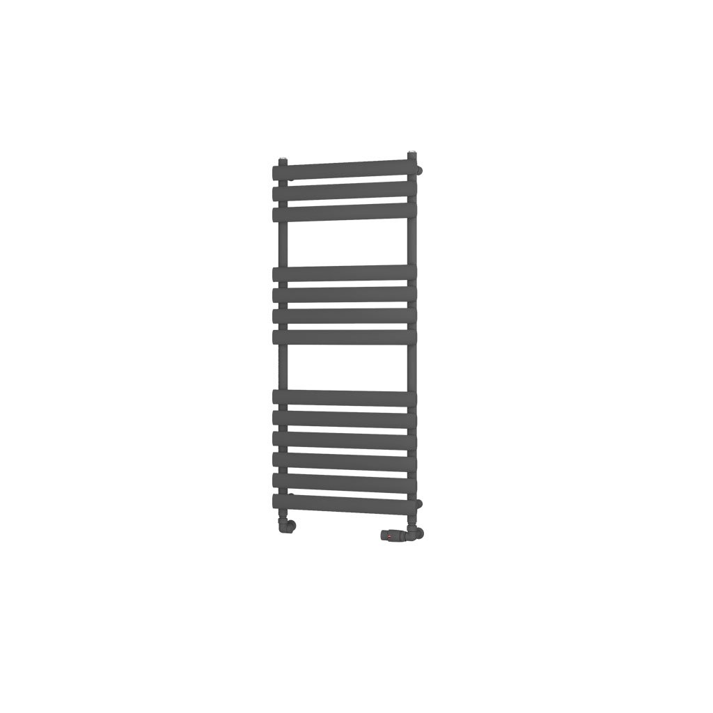 Tunstall 1200 x 500 Towel Rail Matt Anthracite