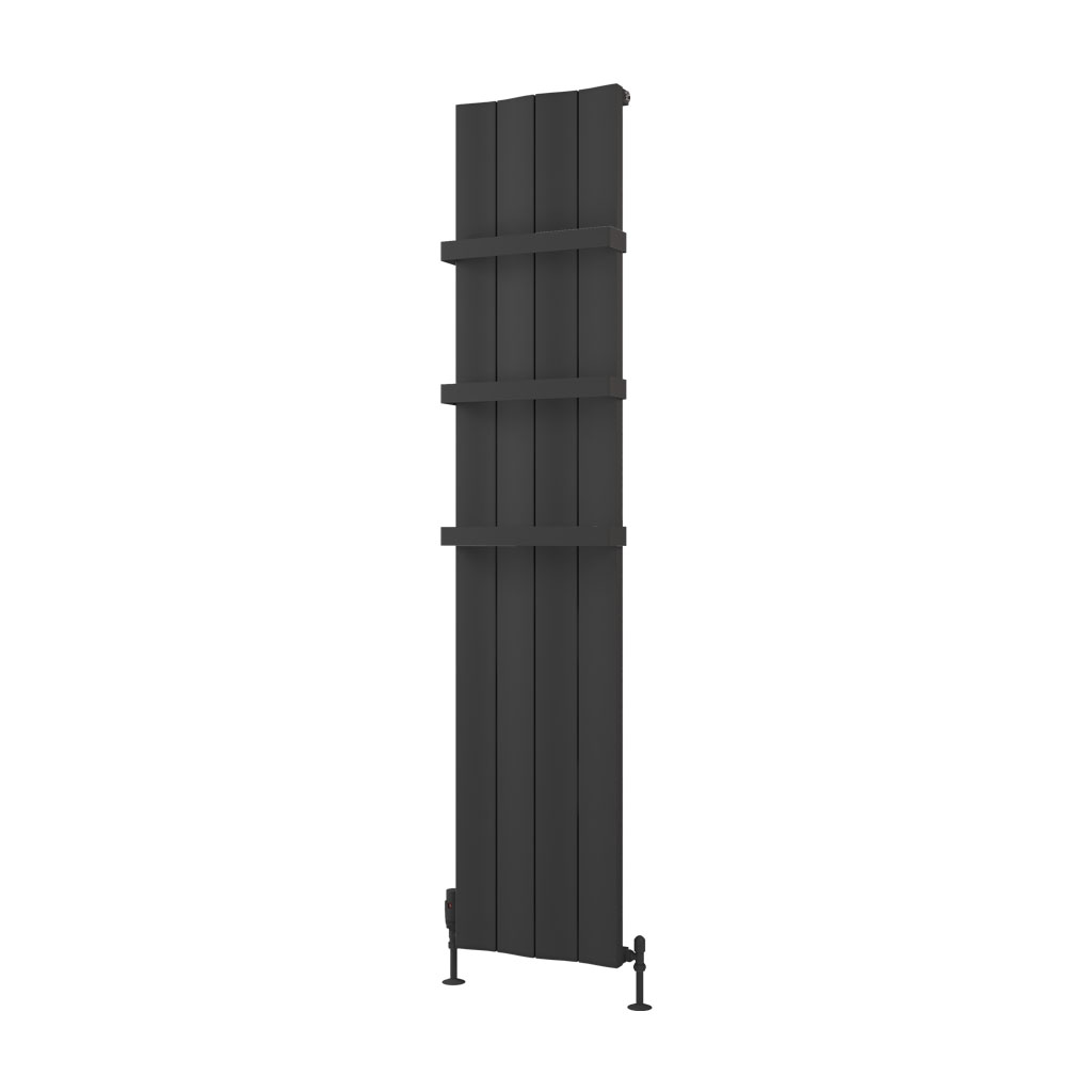 Fairford 1800 x 375 Aluminium Radiator Matt Anthracite